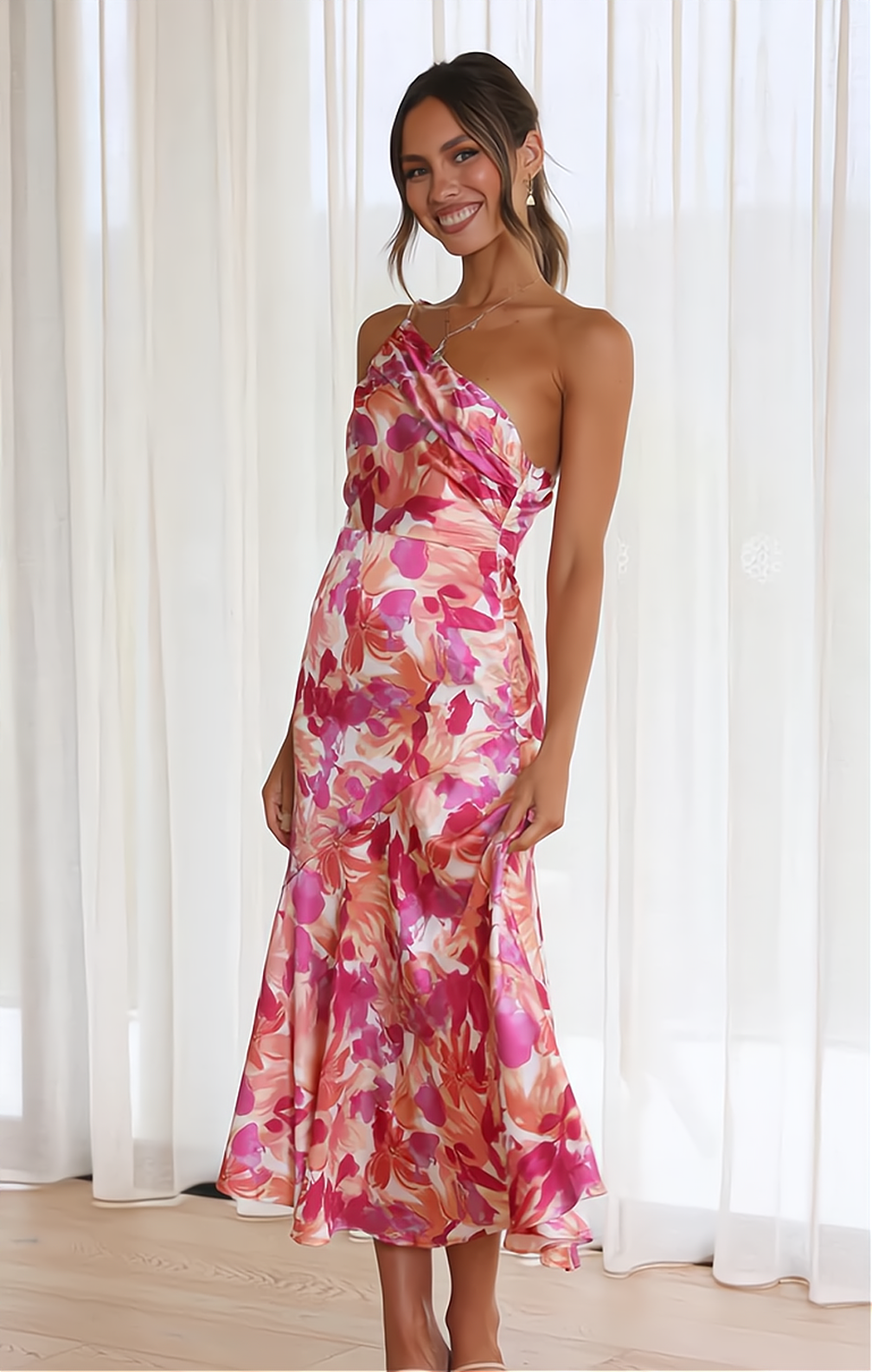 Zomerjurk met bloemenprint