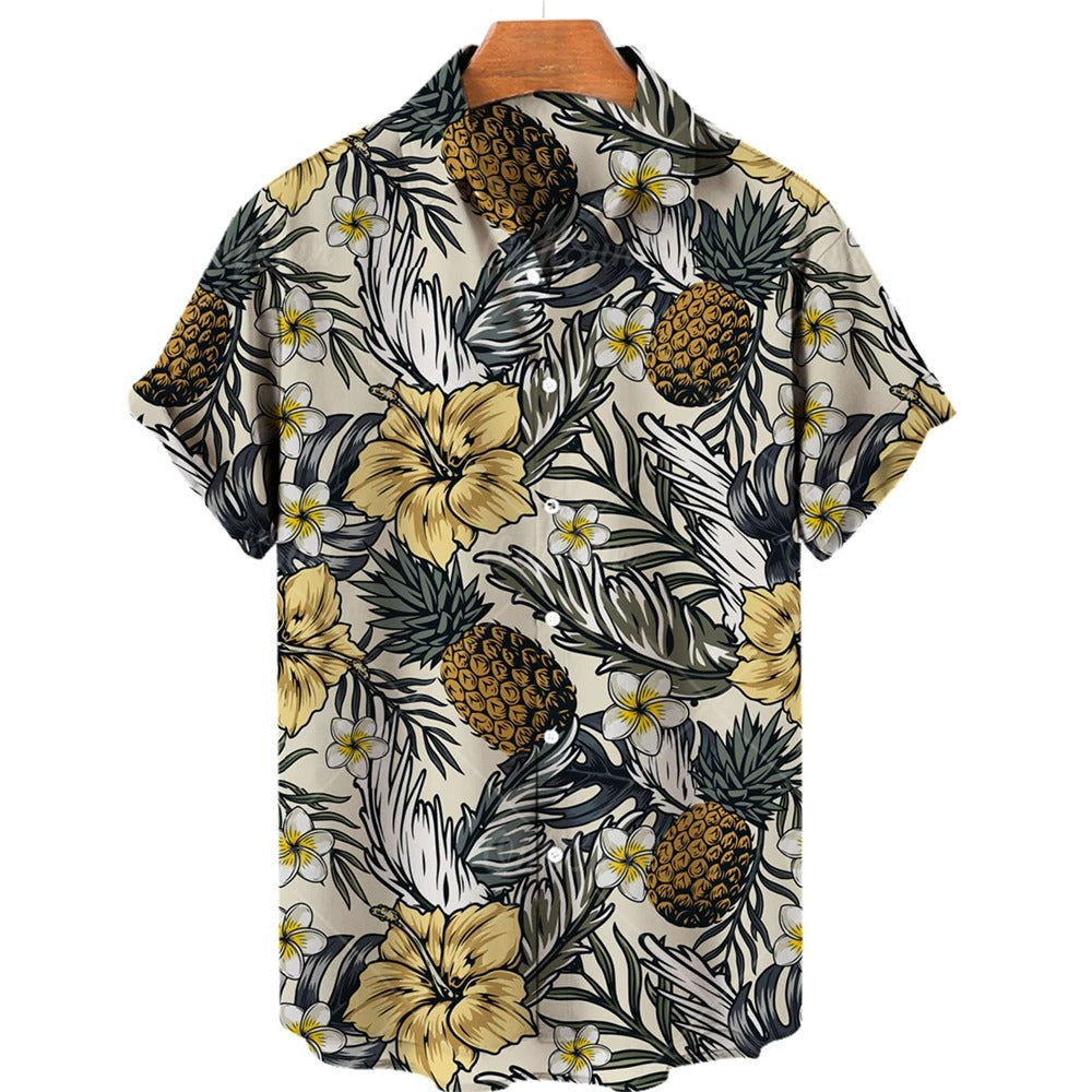 Tropisch hawaii overhemd met korte mouwen