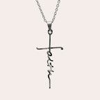 Faith hanger met ketting