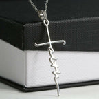 Faith hanger met ketting