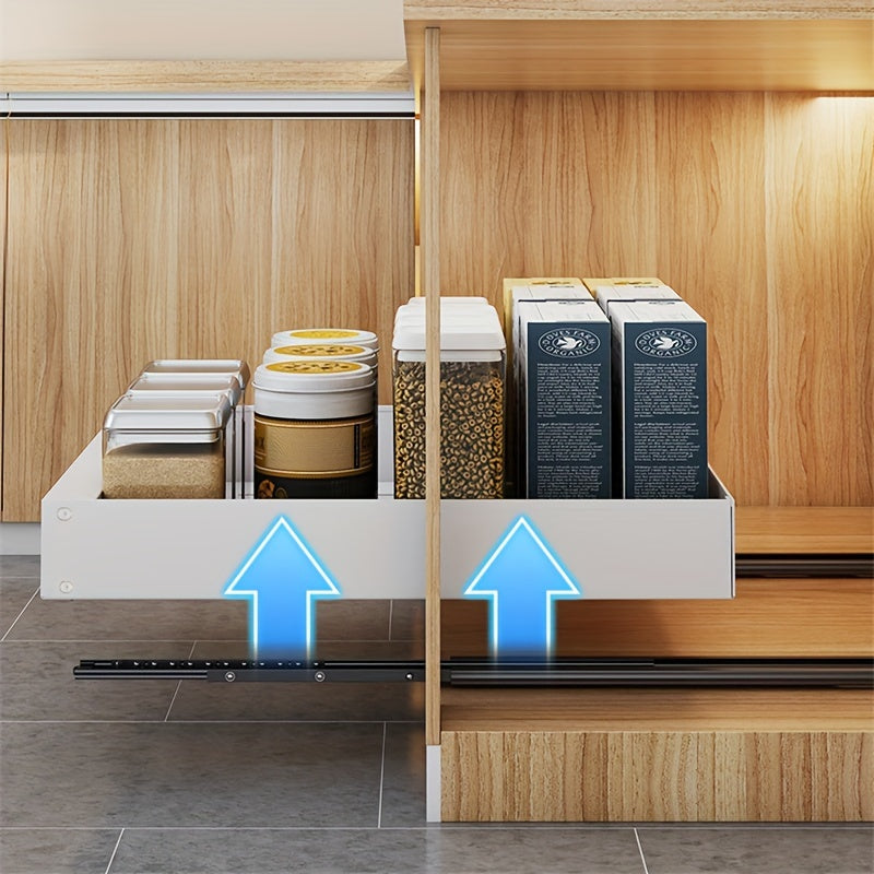 Uittrekbare keukenkast organizer