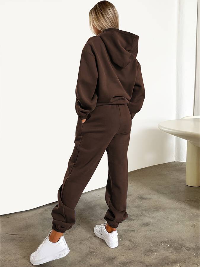Casual dames sweatbroek & trui set