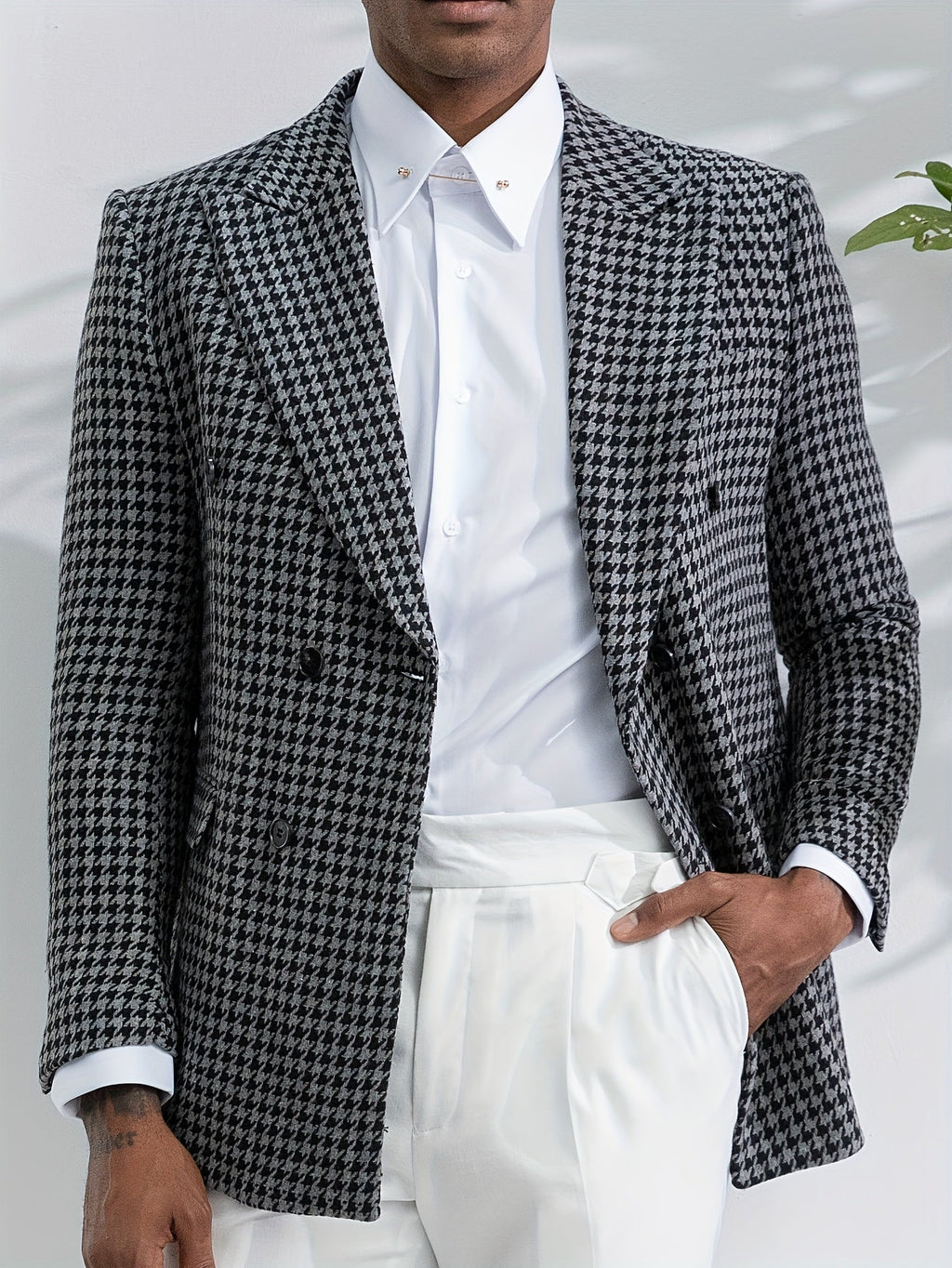 Geruite heren blazer