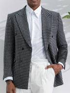 Geruite heren blazer