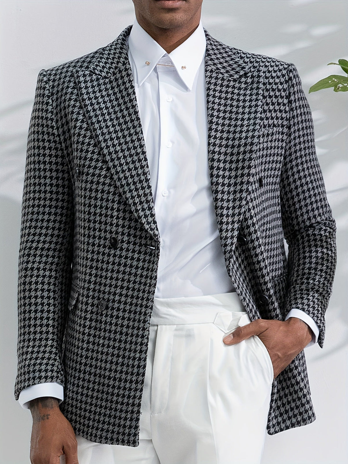 Geruite heren blazer