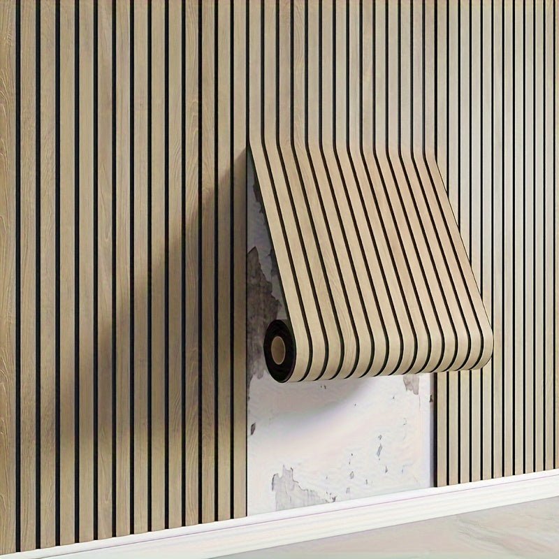3D zelfklevende wandpanelen met realistische houtlook
