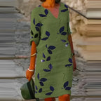 Zomerjurk met bladprint