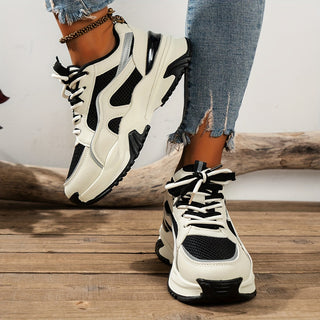 Dames sneakers met hoge zool