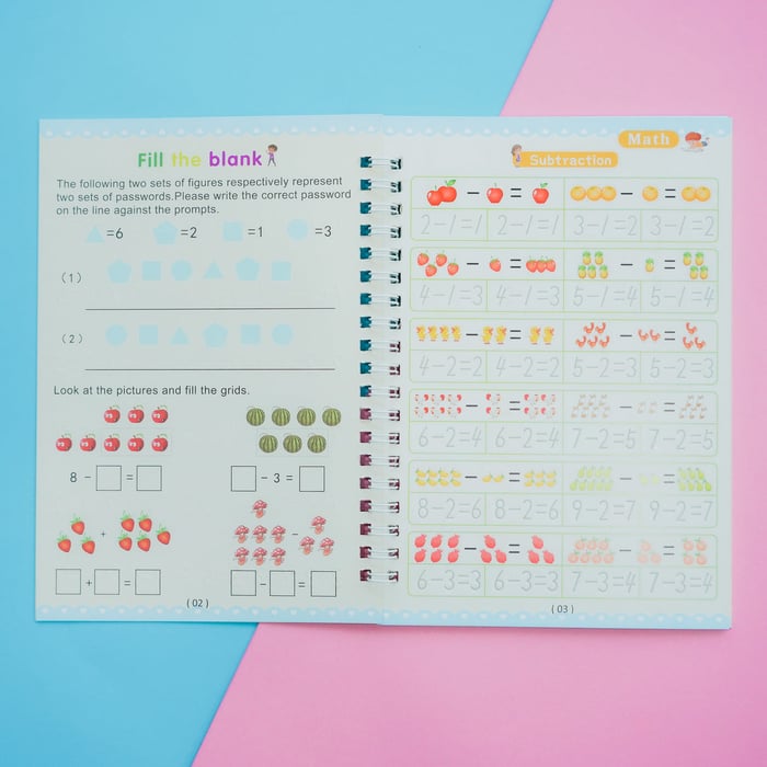 Herbruikbaar schrijfoefenboek