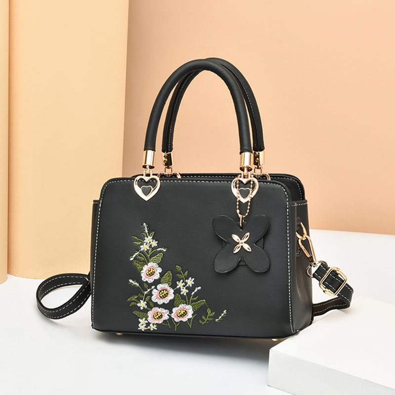 Geborduurde crossbodytas Flora