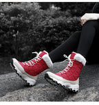 Gevoerde warme snowboots voor vrouwen