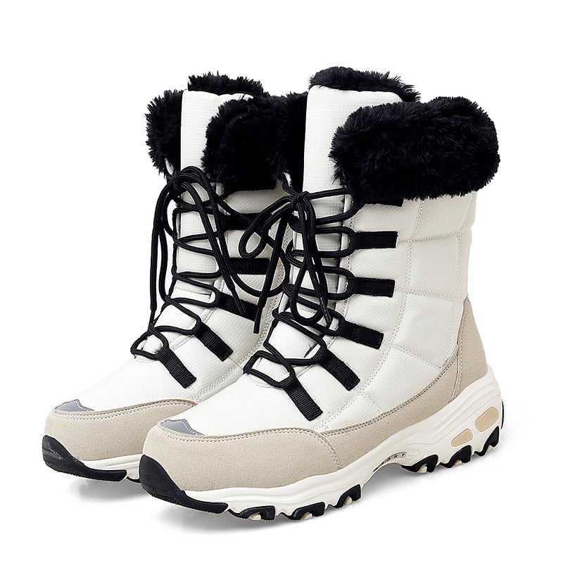 Gevoerde warme snowboots voor vrouwen