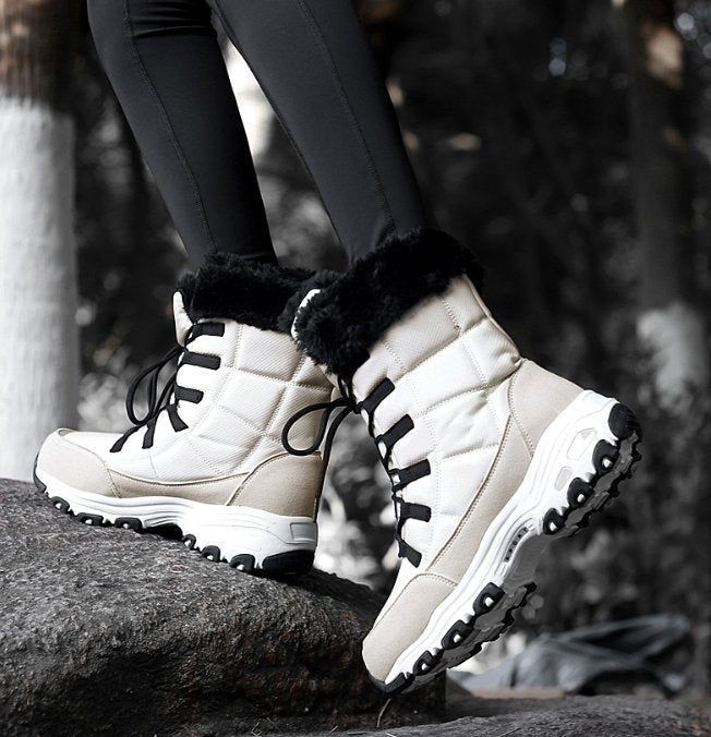 Gevoerde warme snowboots voor vrouwen