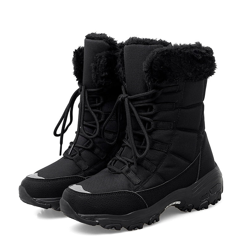 Gevoerde warme snowboots voor vrouwen