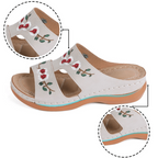 Dames bloemensandalen