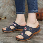 Dames bloemensandalen