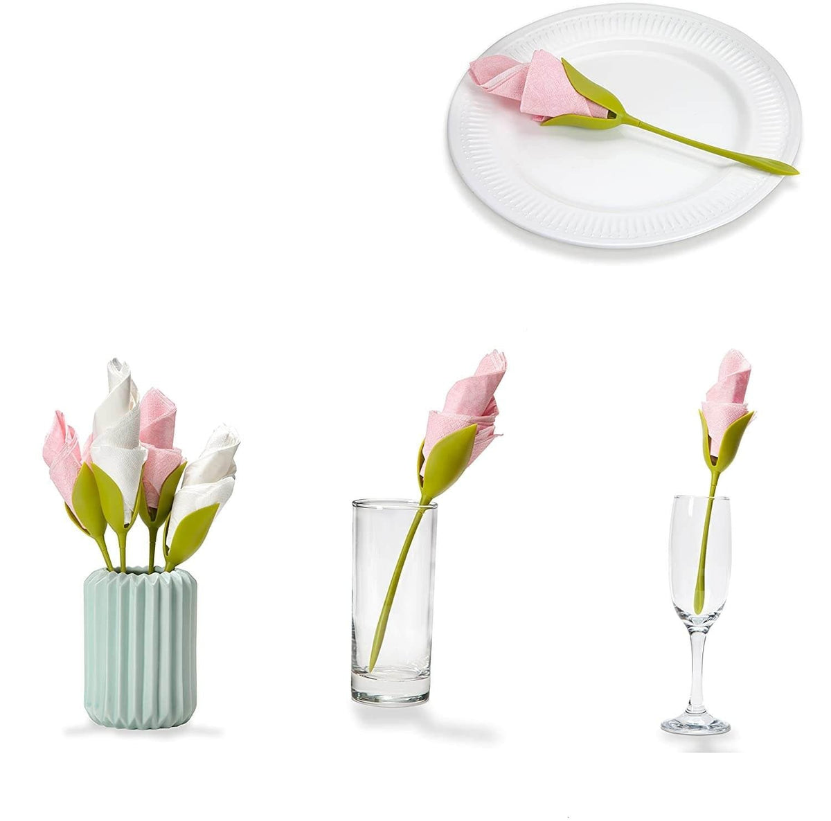Servethouder met bloemvorm