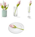 Servethouder met bloemvorm