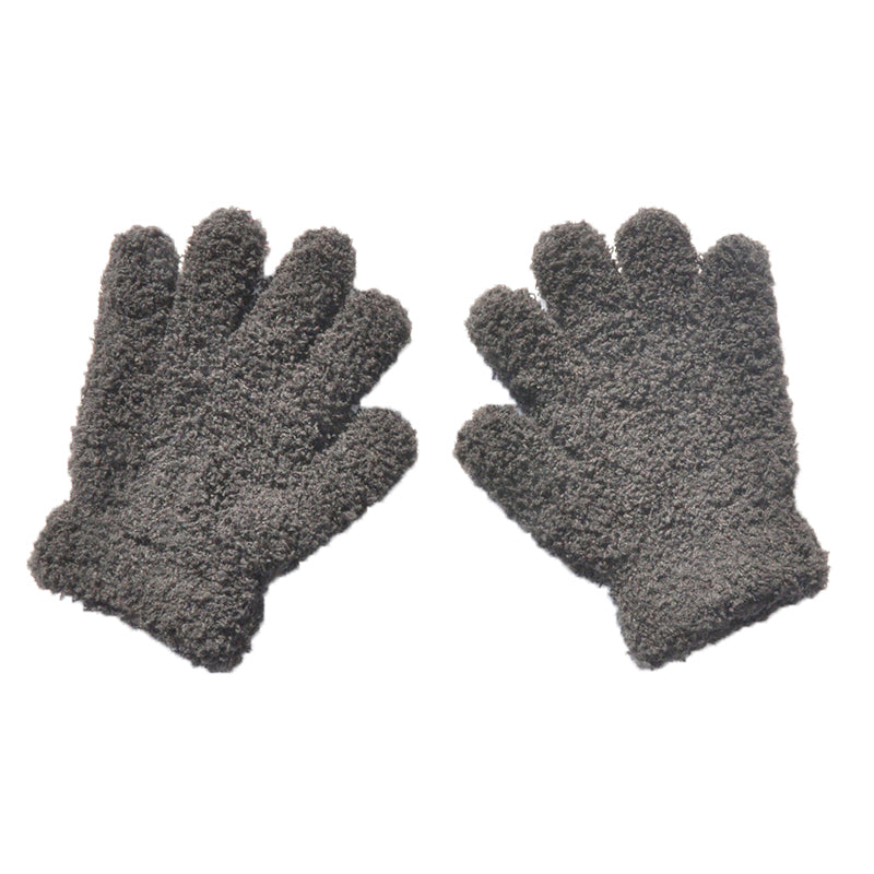 Winter kinderwanten met dikke plush fleece