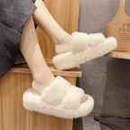 Zachte winter slippers Fluffy flops