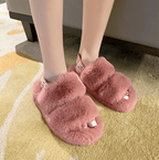 Zachte winter slippers Fluffy flops