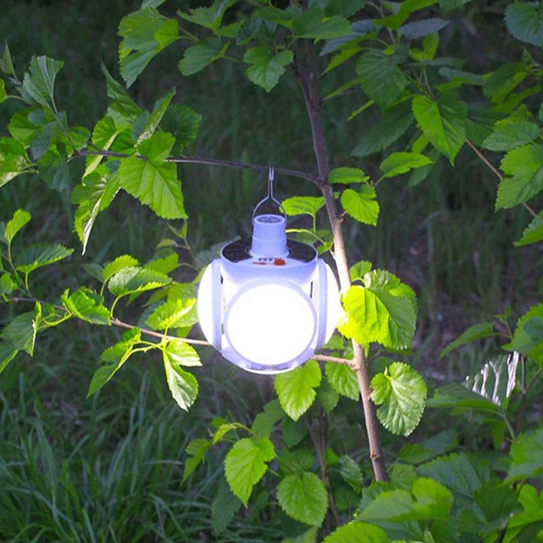 Opvouwbare 2-In-1 zonne lamp