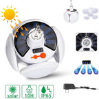 Opvouwbare 2-In-1 zonne lamp
