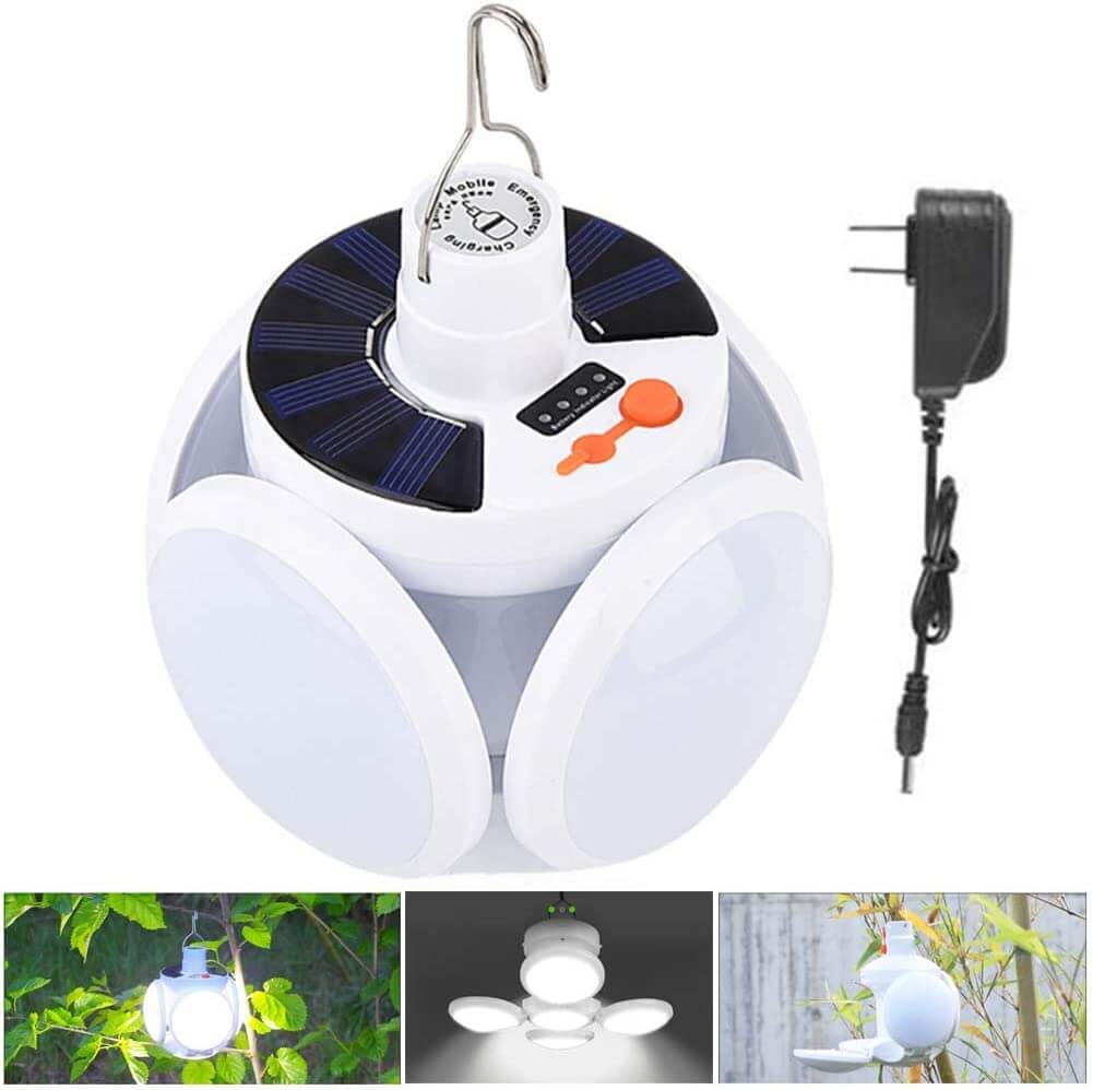 Opvouwbare 2-In-1 zonne lamp