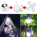 Opvouwbare 2-In-1 zonne lamp
