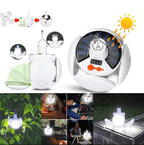 Opvouwbare 2-In-1 zonne lamp