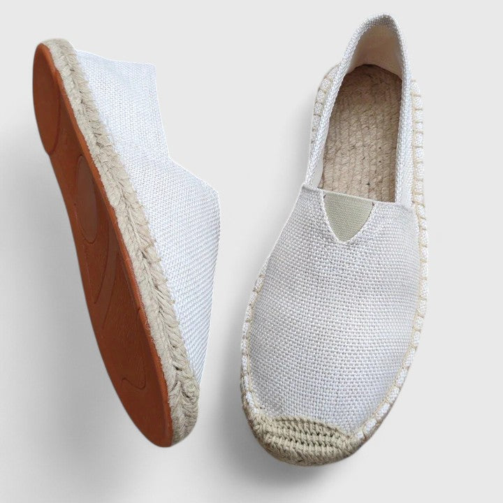 Espadrilles met gevlochten zool