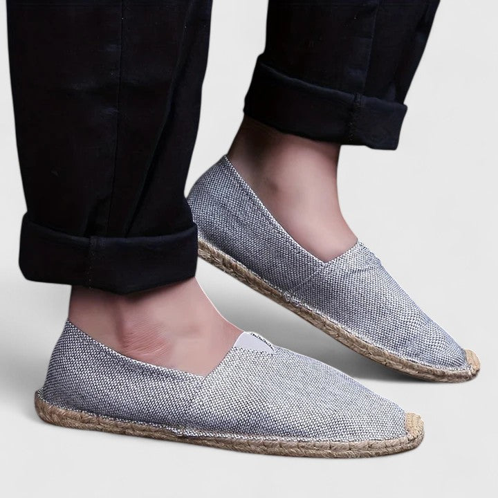 Zachte espadrilles met geweven zool