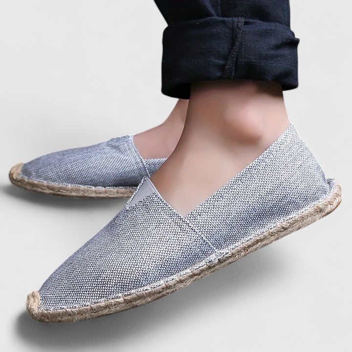 Espadrilles met gevlochten zool