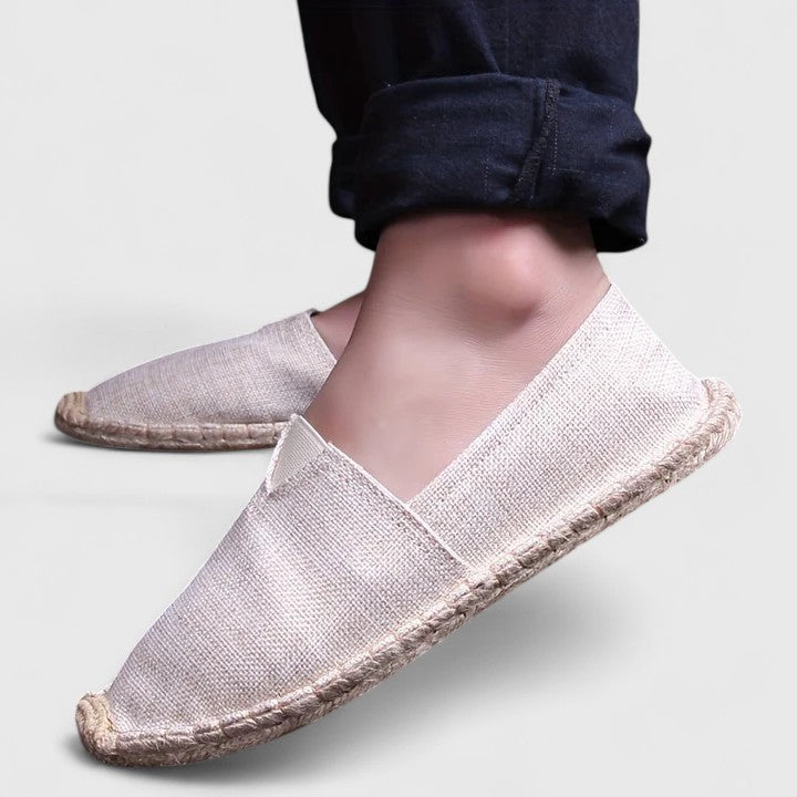 Zachte espadrilles met geweven zool