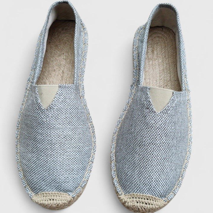 Espadrilles met gevlochten zool