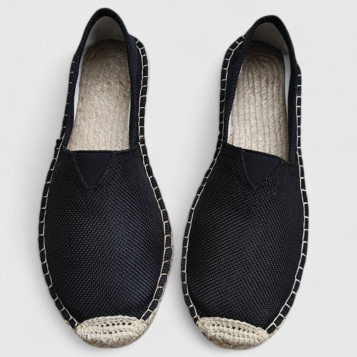 Espadrilles met gevlochten zool