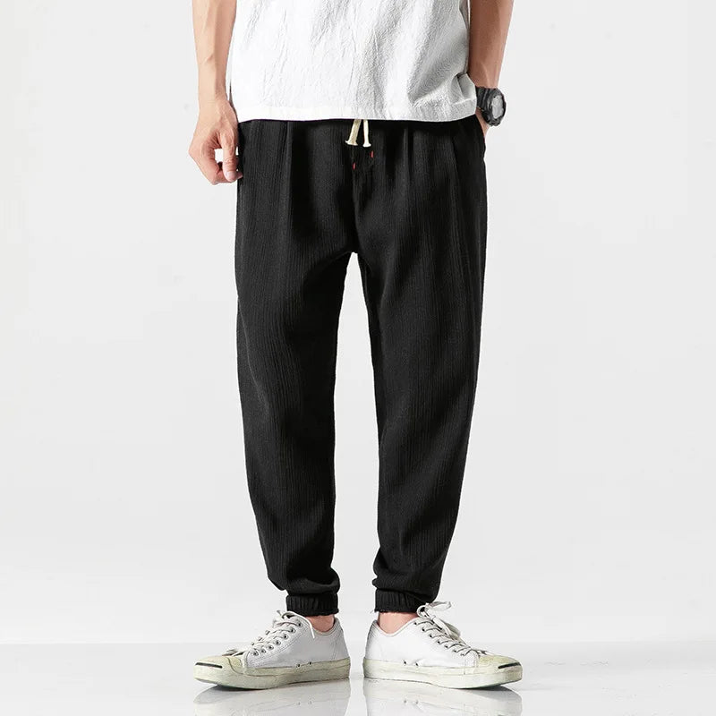 Micha | Herenjoggingbroek met elastische taille en enkelboorden