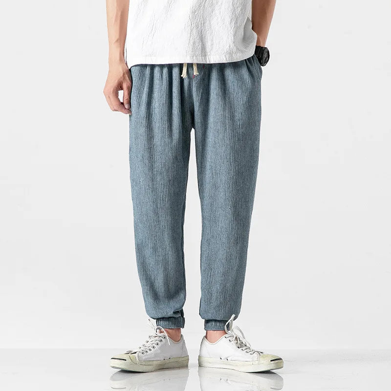 Micha | Herenjoggingbroek met elastische taille en enkelboorden