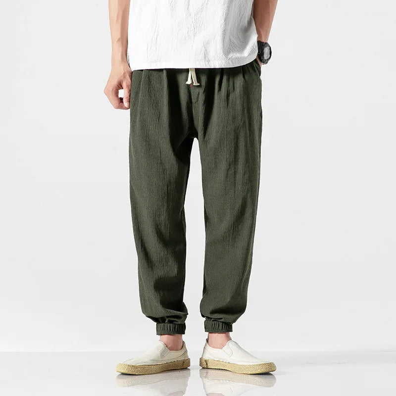 Micha | Herenjoggingbroek met elastische taille en enkelboorden