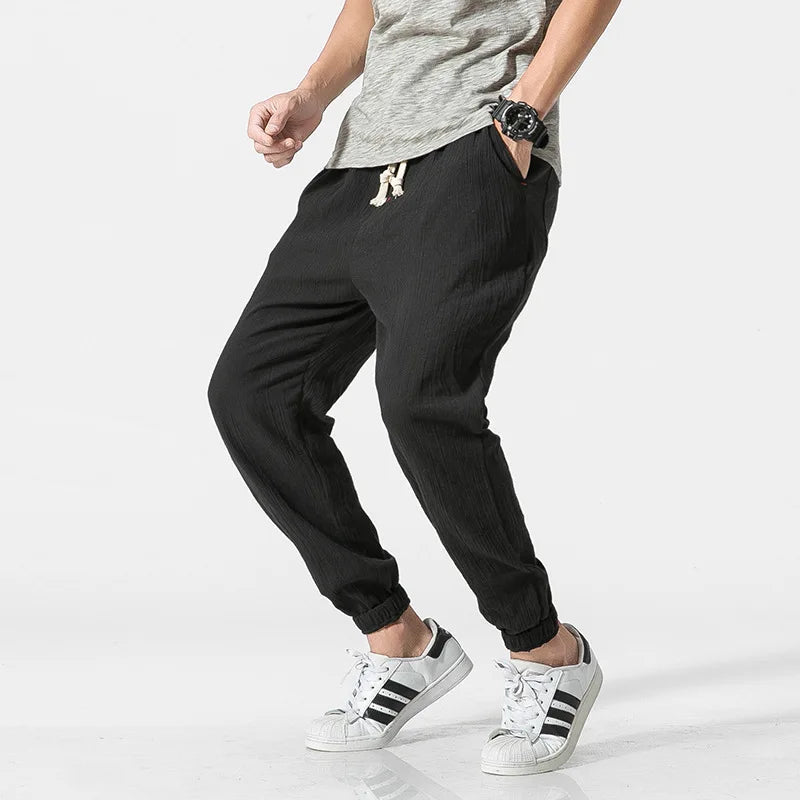 Micha | Herenjoggingbroek met elastische taille en enkelboorden