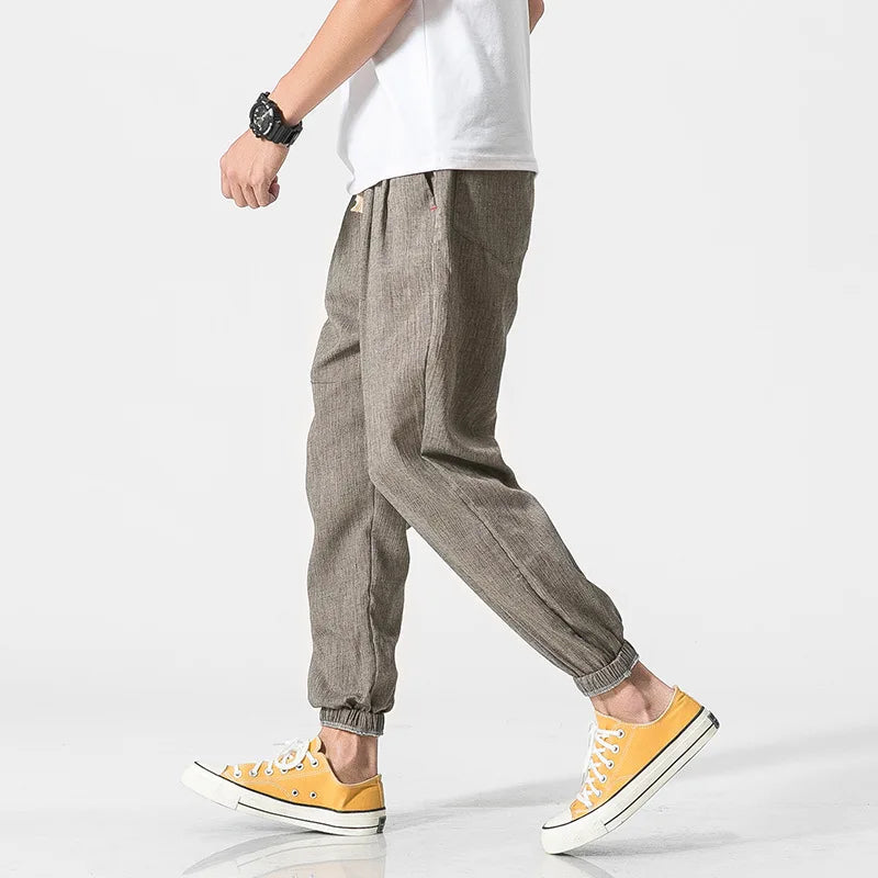 Micha | Herenjoggingbroek met elastische taille en enkelboorden