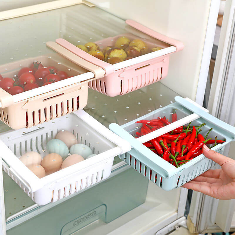 Verstelbare koelkast organisator
