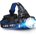 LED hoofdlamp met zoom & oplaadbare accu voor buitenactiviteiten
