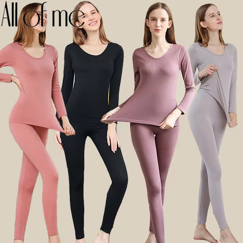 Warm thermo ondergoed set - vormgevende thermokleding voor vrouwen