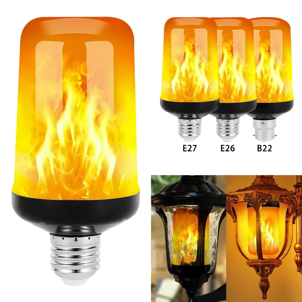 LED VLAM LICHT PARTY LAMP - 4 MODI SIMULATIE VUUR – vermogen: 7W
