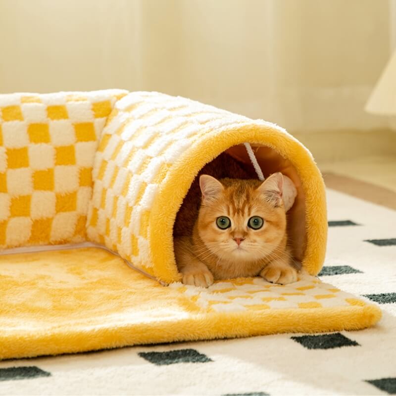 2-in-1 katten tunnel bed