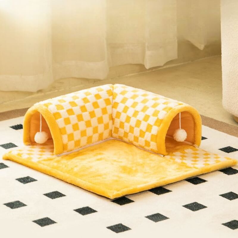 2-in-1 katten tunnel bed