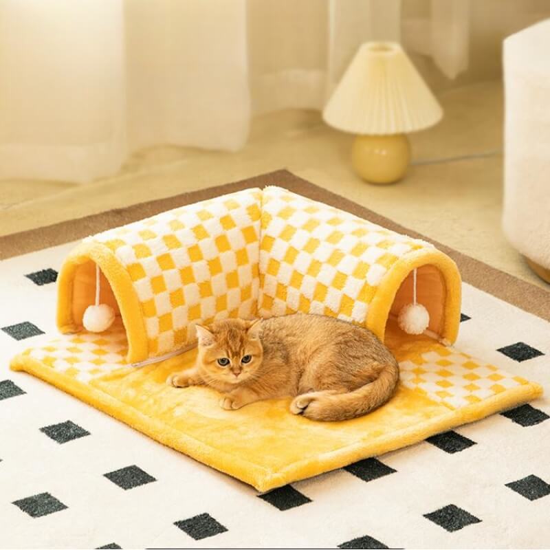 2-in-1 katten tunnel bed