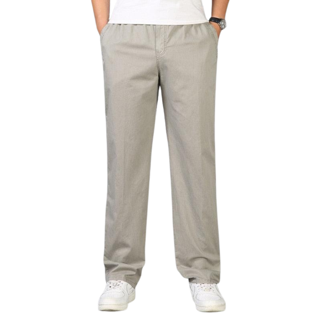 Jaromir | Rechte herenbroek met elastische taille