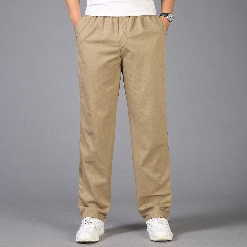 Jaromir | Rechte herenbroek met elastische taille